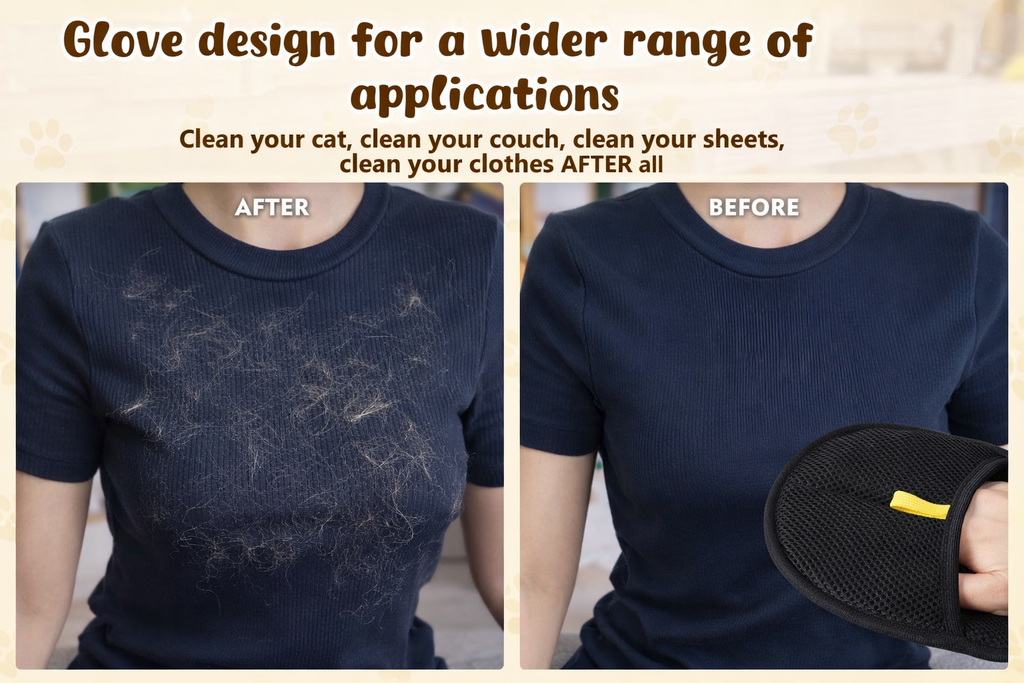 Pet Hair Removal Gloves (Pack of 2)