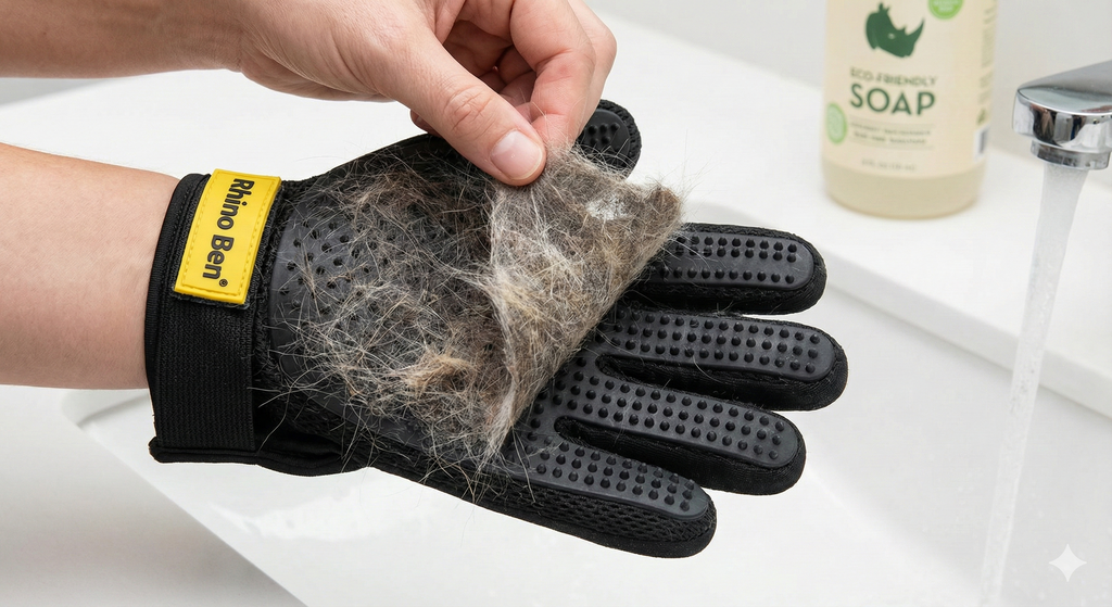 Pet Hair Removal Gloves (Pack of 2)