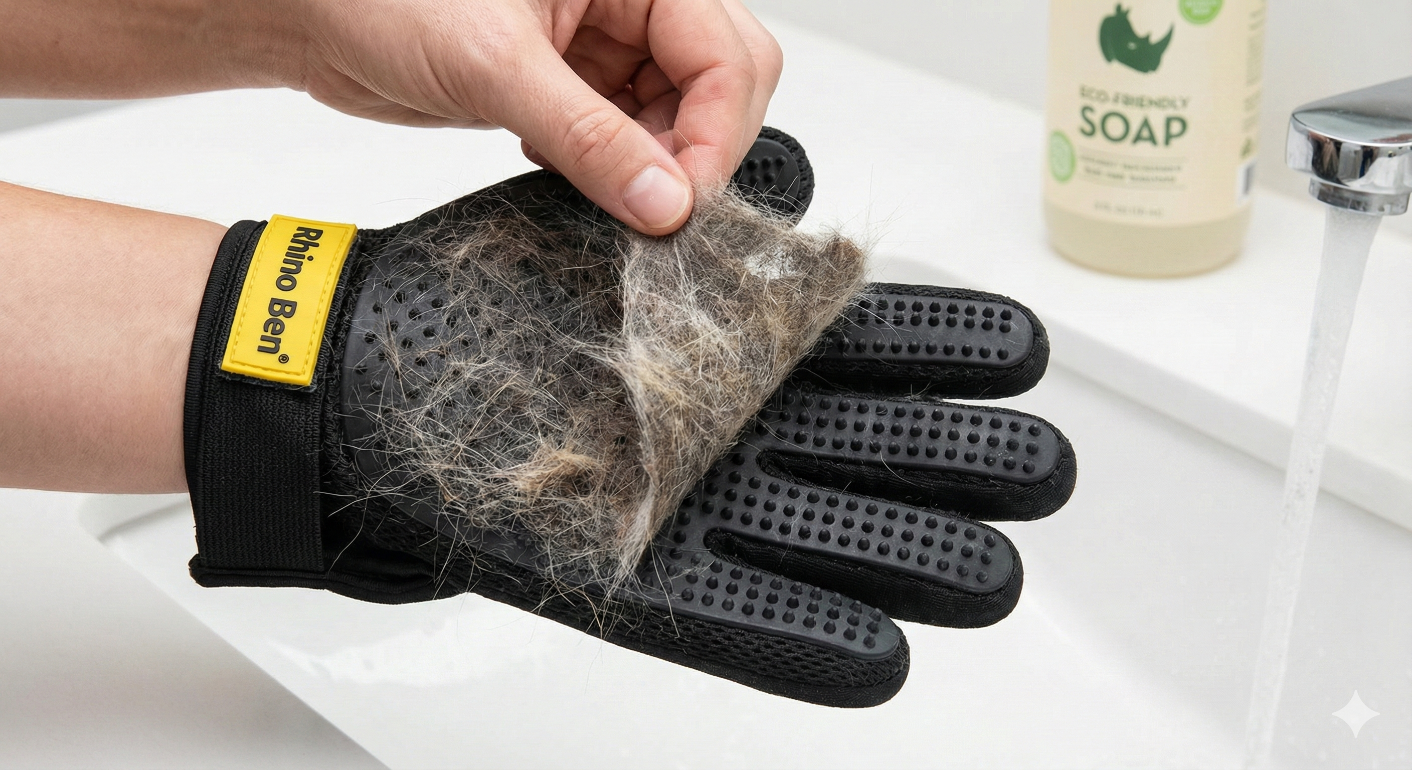 Pet Hair Removal Gloves (Pack of 2)